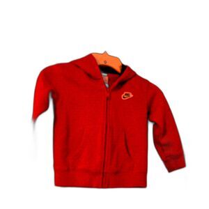 Nike Kids Club Fleece Full-Zip Hoodie | University Red | Size 3T